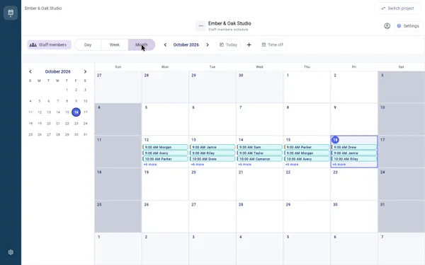A wider view of your month